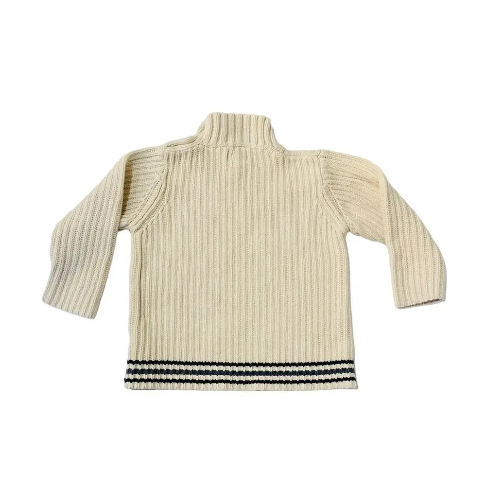 The Children’s Place Cotton Striped Fisherman Sweater Sz 4T